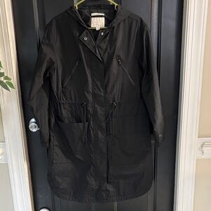 Women's Black Hooded Jacket size small